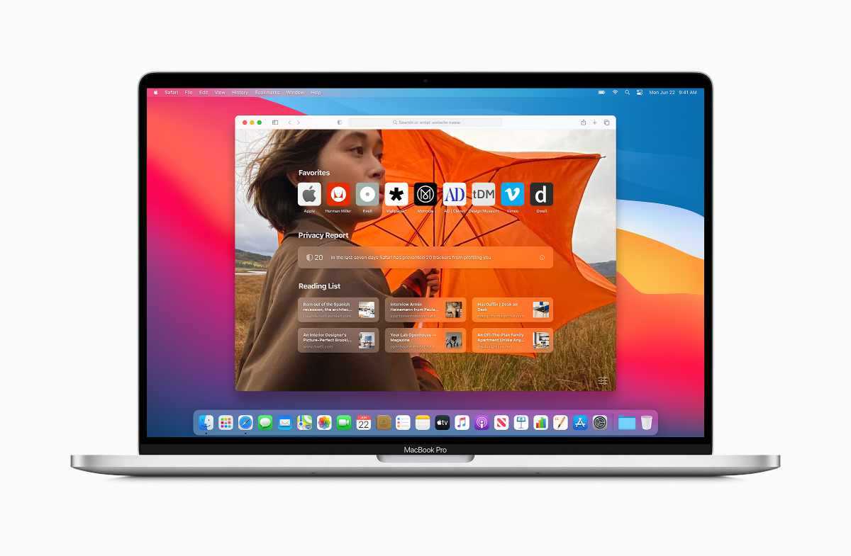 Picture of macOS Big Sur Application Safari