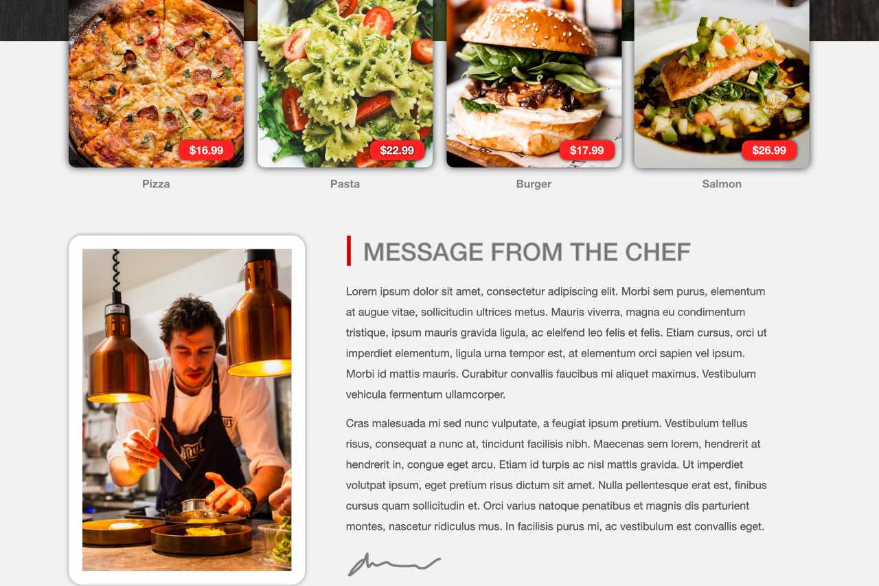 Restaurant Website featured image